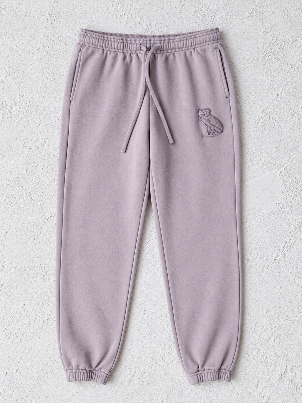 OVO Unisex Dusty Lavender Cotton Pull-On Jogger Sweatpants SMALL